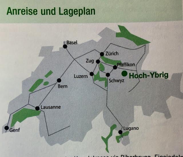 Hoch-Ybrig和蘇黎世的相對位置