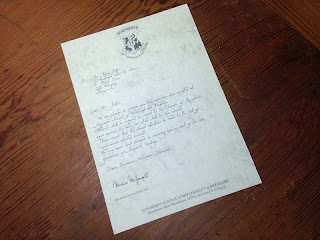 First draft of the letter on the paper