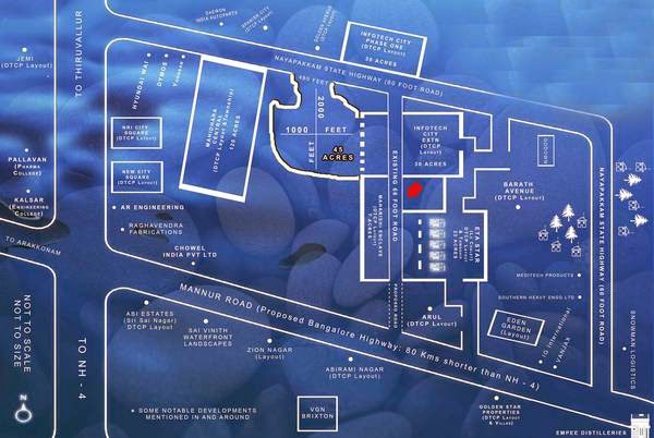 DTCP 3600 Sq. ft Plot Between ETA Star & Mahidhara Central 8 Kms before Sriperumbathur  