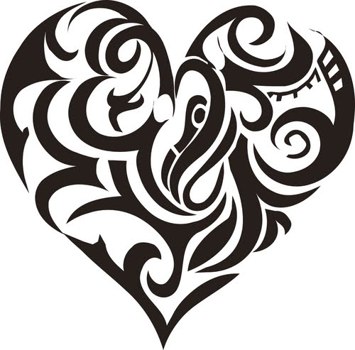 love heart tattoo. love heart tattoo designs for