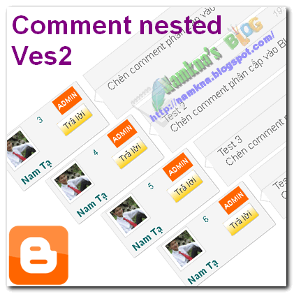 Chèn comment phân cấp vào Blogspot vers2