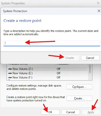 Create a Restore Point