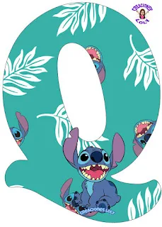 Abecedario con Stitch.