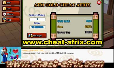 Cheat ATM Exp Ninja Saga Level 1-80 Update 2013