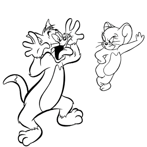 Tom And Jerry Coloring Pages | Tom And Jerry Drawing/Coloring | Printable Cartoon Photos | Cartoon Coloring Pages | Outline Vectors | Free Download