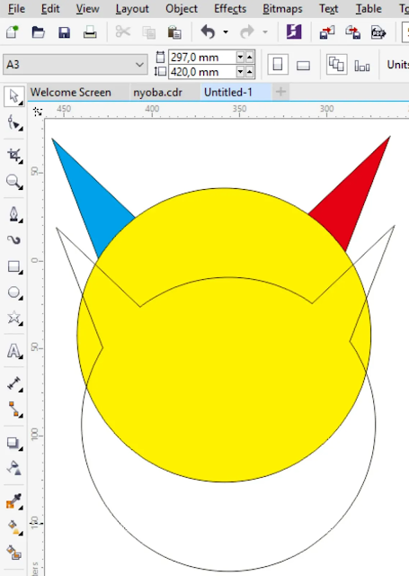 Cara Mudah Memotong Objek Di CorelDraw Dengan Shaping Tools