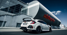 New Honda Civic type R in Nurburgring Circuit
