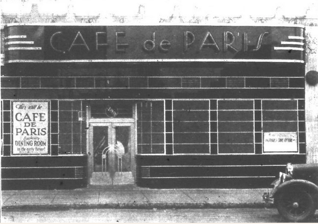 Image from an advertisement for the Cafe de Paris. Brookline Chronicle, November 29, 1934