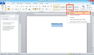 Langkah Awal Modifikasi Heading 1