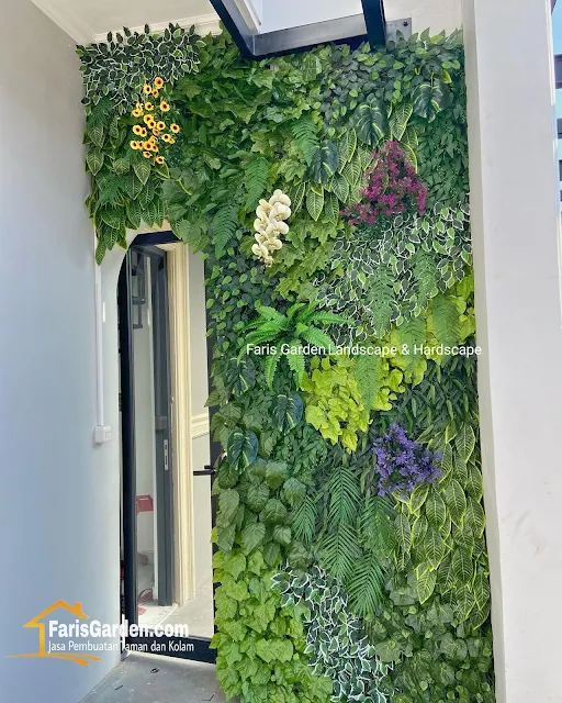 Jasa Vertical Garden di Semarang | Tukang Taman Vertical Asli & Vertical Sintetis Semarang