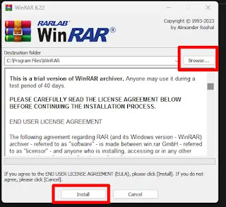 Langkah-Langkah Install Aplikasi WinRar Pada Laptop/PC Windows