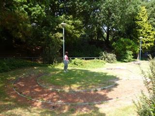 Derelict Crazy Golf on Exeter Road in Bournemouth, Dorset