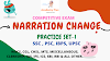 Narration change- Direct to Indirect speech practice set -1