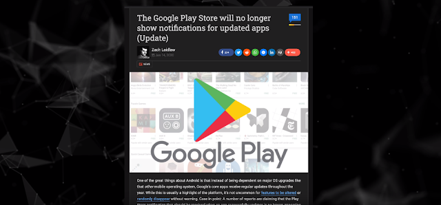 Google diable Notification system