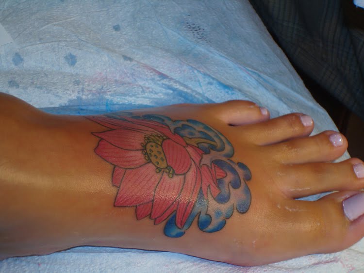 Foot Tattoo Pain Reliever