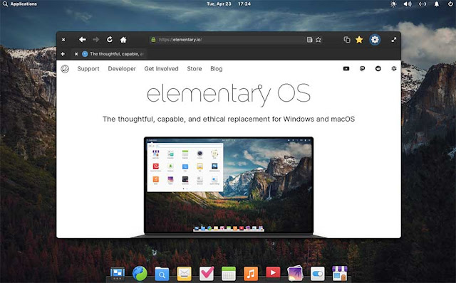 elementary OS, Web default web browser