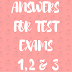 Solutions For Test Exams 1,2 and 3