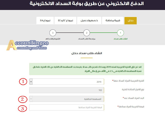 سداد المساهمة التكافلية عن طريق بوابة الضرائب المصرية