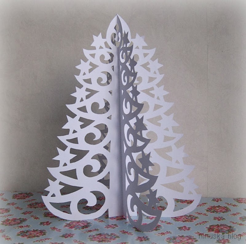  DIY  Paper  Christmas  Tree with Printable Template DIY  