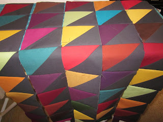 Triangle fall quilt