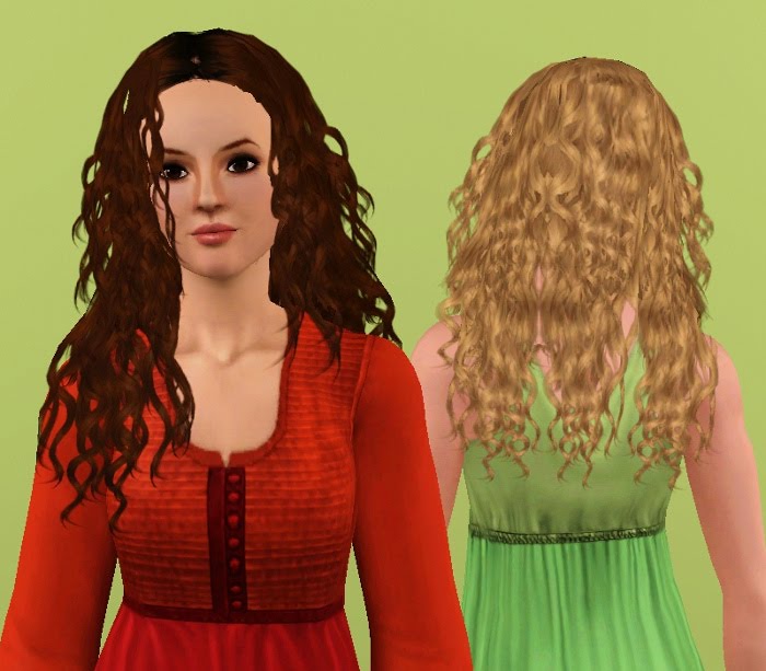 sims 3 curly hair male