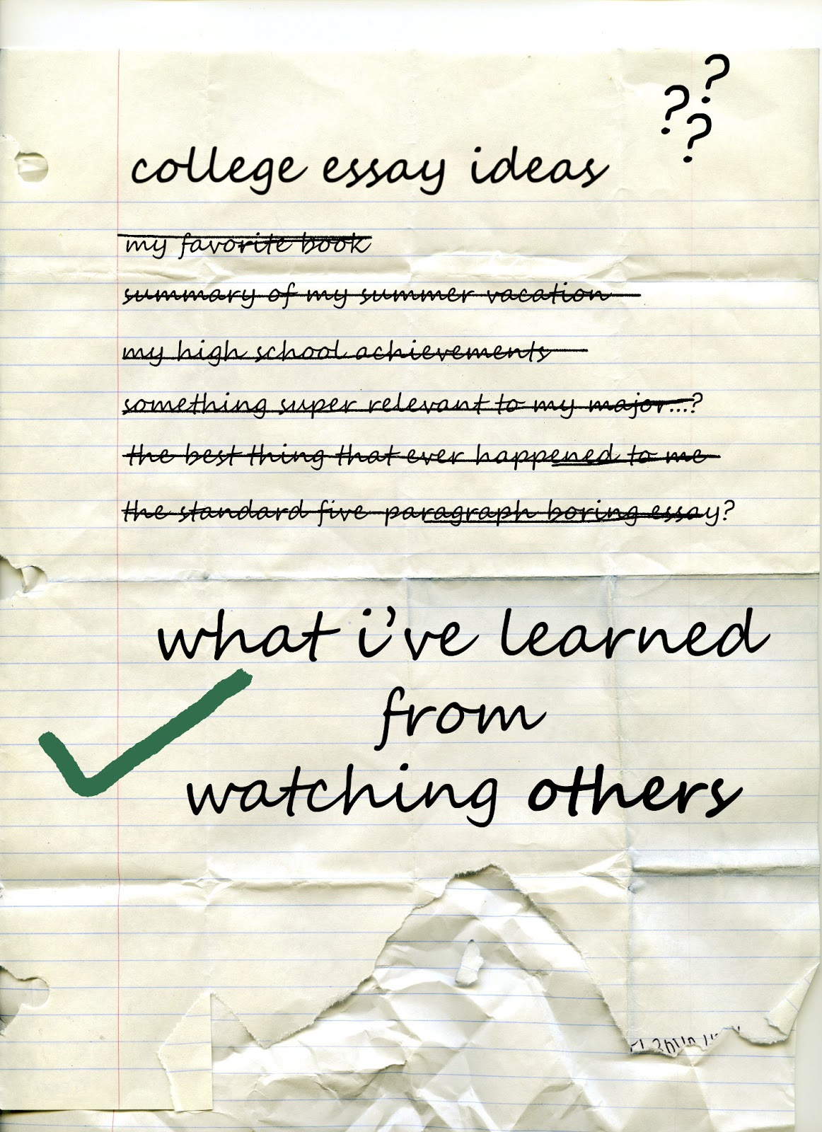 what to write for college essay july