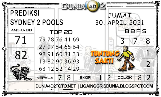 Prediksi Togel SYDNEY2 DUNIA4D2 30 APRIL 2021