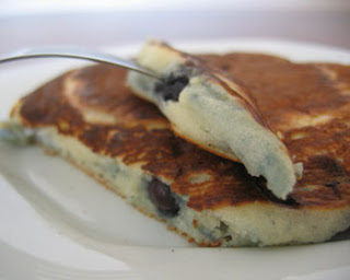 Panquecas com Blueberries