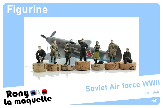 Figurine de la Soviet Air Force WWII d’ICM au 1/48.