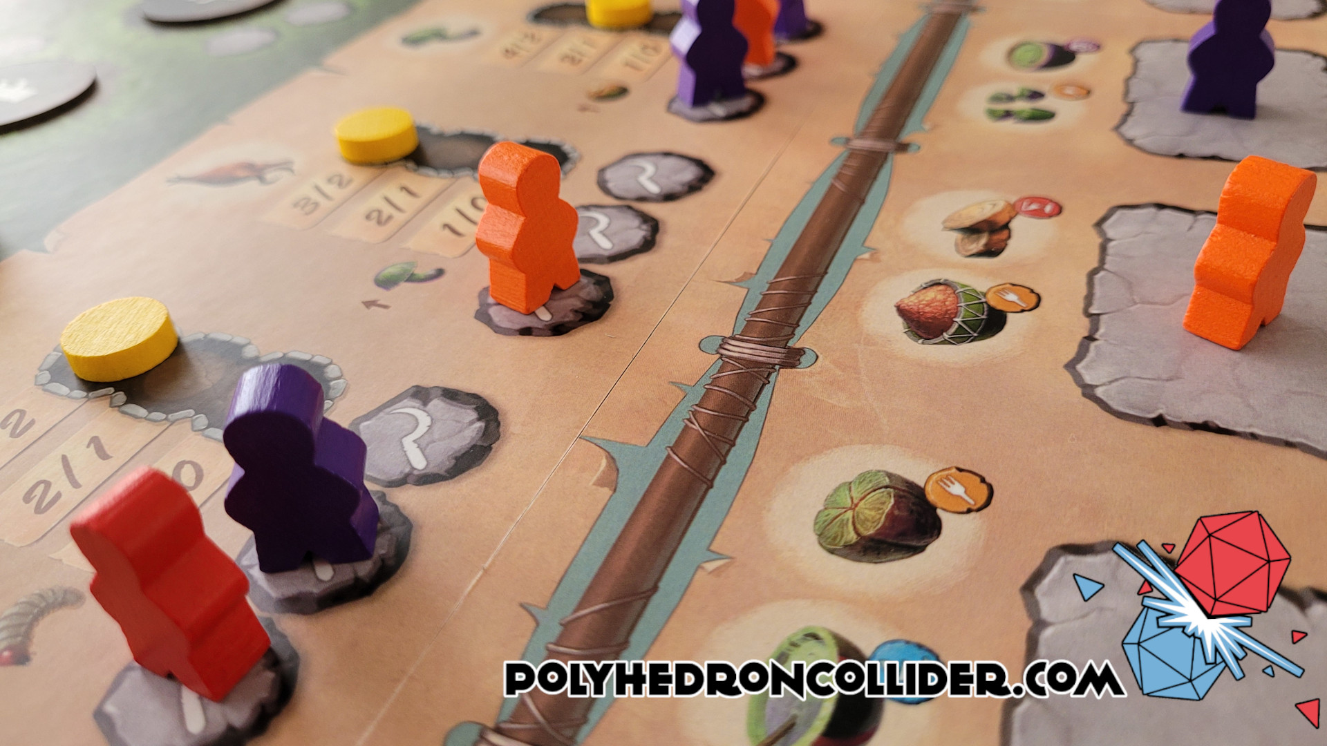 Polyhedron Collider Uluk Board Game Review - Harvesting