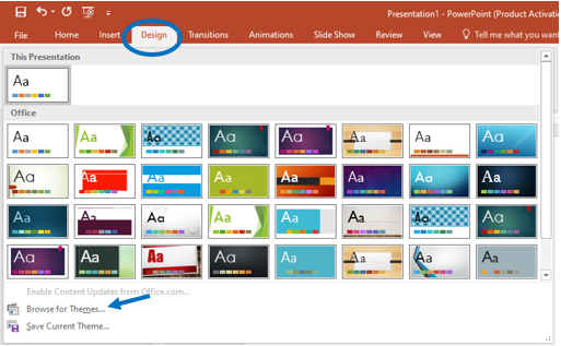 tema powerpoint