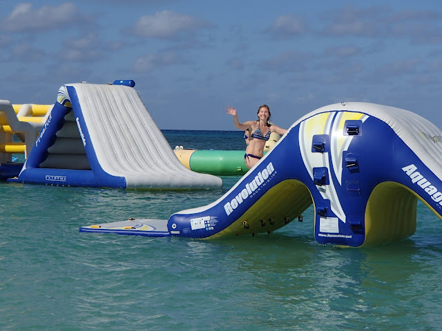 Susan climbing slide