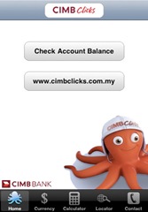 CIMB Clicks iPhone Apps