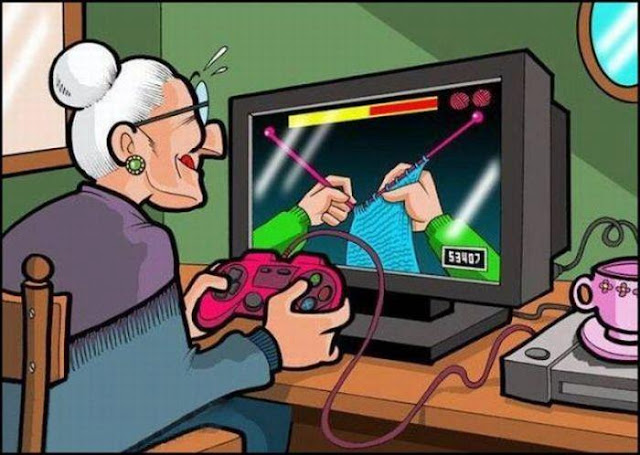 IMAGENES GRACIOSAS: ABUELITA MODERNA