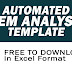 AUTOMATED ITEM ANALYSIS TEMPLATE (Free Download)