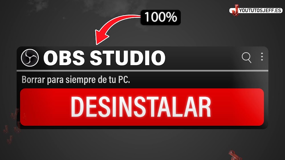 Como DESINSTALAR OBS Studio de mi PC al 100% ✅