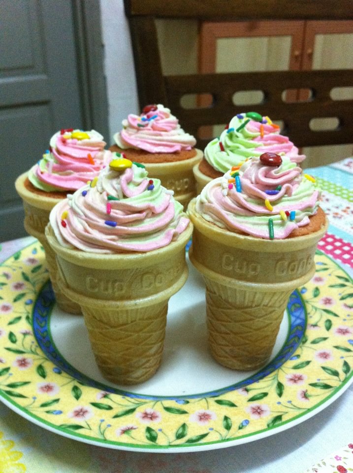  Cara  Buat  Cupcake  Cupcake  Ice Cream Cone
