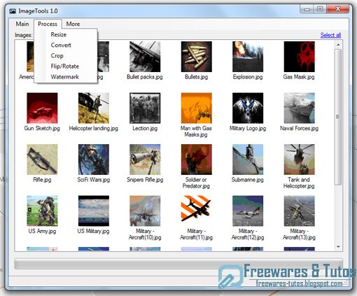 Image Tools : un logiciel gratuit pour éditer vos images par lots