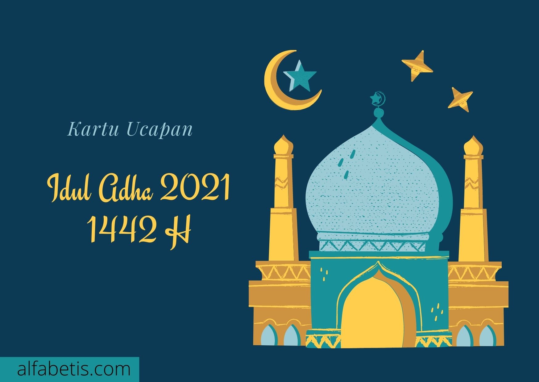 Kartu Ucapan Selamat Hari Raya Idul Adha 2021 / 1442 H