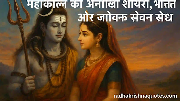 Mahakal ki Unique Shayari in Hindi | बेहतरीन महाकाल शायरी, भक्ति और जीवन के अनमोल संदेश - radhakrishnaquotes.com
