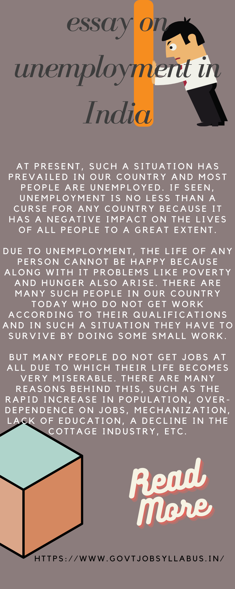 Download PDF short essay on unemployment in India