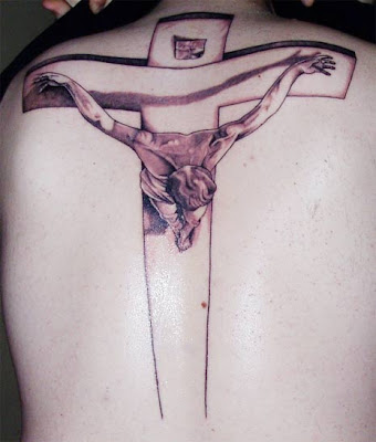 religious tattoo, back tattoos, cross tattoo, mens tattoos, tattoo art, 