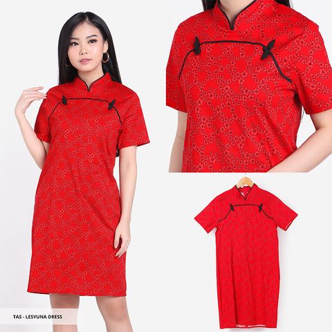  Trend  Fashion  Baju  Cheongsam Wanita Lunar New Year 2019  