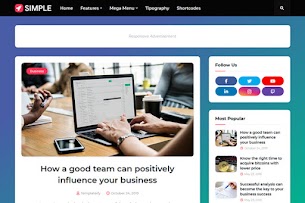 Simple - Responsive Blogger Template - Responsive Blogger Template