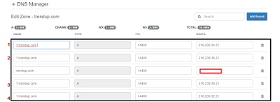 Cara Setting Dns domain exabytes Ke Blogspot