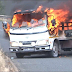 Two escape death as truck catches fire in Abuja