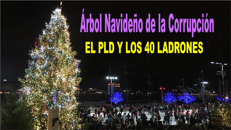 Partidos encenderán árbol navideño de la corrupción en Plaza Las Américas este domingo