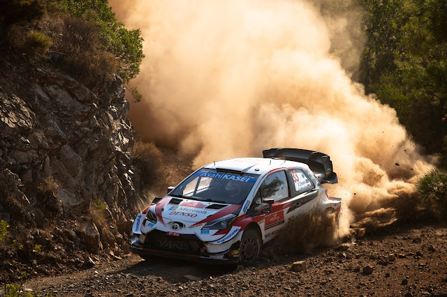 Toyota Yaris Rally Racing car on Rally Turkey