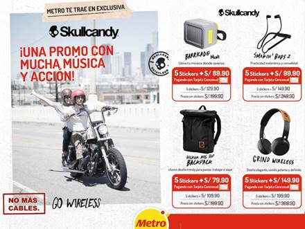 Tiendas Metro Skullcandy Otoño 2017