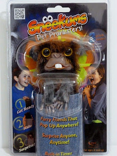 Sneekums - AWESOME Prank Monkey Toy For Instant Scares, Watch Your Friends Jump As You Make It Pop Up